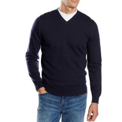 Wrangler Fine Neck Maglione Uomo Medio Misto Lana Maglia Pullover Scollo A V Manica Lunga