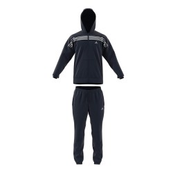 Adidas Tuta Completa Zip Intera Cappuccio Uomo Ragazzo Ginnastica Sportiva Palestra Running Corsa