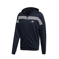 Adidas Tuta Completa Zip Intera Cappuccio Uomo Ragazzo Ginnastica Sportiva Palestra Running Corsa