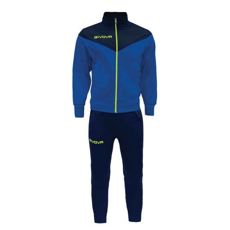 GIVOVA TUTA VENEZIA SPORTIVA ALLENAMENTO RUNNING ZIP INTERA UOMO DONNA UNISEX PALESTRA