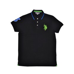 U.S POLO Maglia Uomo Ragazzo Sportiva Mezza Manica Corta Cotone Tre Bottoni