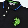 U.S POLO Maglia Uomo Ragazzo Sportiva Mezza Manica Corta Cotone Tre Bottoni