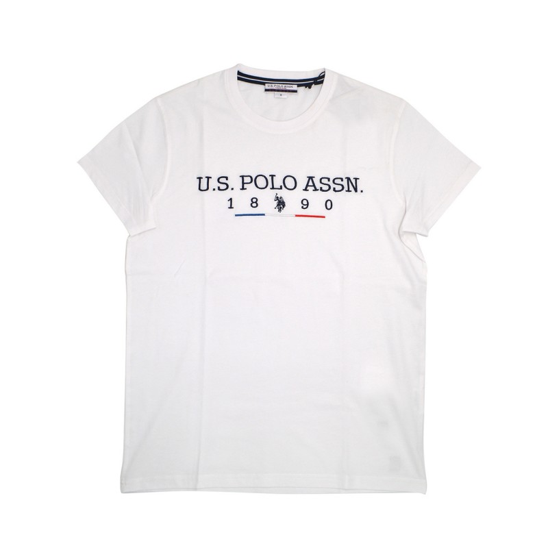 U.S POLO Assn T-Shirt Maglia Girocollo Uomo Ragazzo Sportiva Mezza Manica Corta Cotone