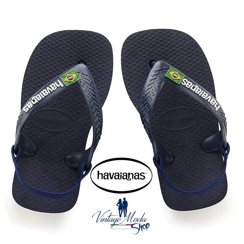 Havaianas Brasil Logo Infradito Bambino Bimbo Mare Piscina