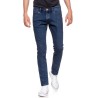 Wrangler Larston Slim  Tapared Jeans Uomo Ragazzo Denim Jeans Pantalone Cotone