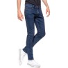 Wrangler Larston Slim  Tapared Jeans Uomo Ragazzo Denim Jeans Pantalone Cotone