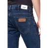 Wrangler Larston Slim  Tapared Jeans Uomo Ragazzo Denim Jeans Pantalone Cotone