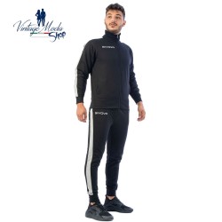 GIVOVA TUTA FELPATA REVOLUTION SPORTIVA ALLENAMENTO RUNNING ZIP INTERA UOMO DONNA UNISEX PALESTRA INVERNALE