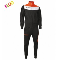 GIVOVA TUTA CAMPO SPORTIVA ALLENAMENTO RUNNING ZIP INTERA UOMO DONNA UNISEX PALESTRA ACETATA