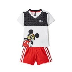 Adidas Sum Disney Junior Completo Bimbo Ragazzo Sportivo Mezza Manica Manica Corta Ginnastica Estate