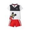 Adidas Sum Disney Junior Completo Bimbo Ragazzo Sportivo Mezza Manica Manica Corta Ginnastica Estate