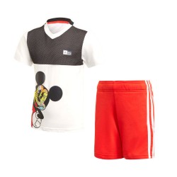 Adidas Sum Disney Junior Completo Bimbo Ragazzo Sportivo Mezza Manica Manica Corta Ginnastica Estate