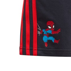 Adidas Sum Marvel Junior Completo Bimbo Ragazzo Sportivo Mezza Manica Manica Corta Ginnastica Estate