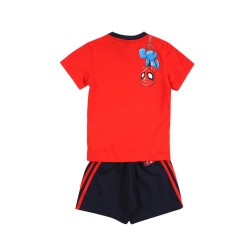 Adidas Sum Marvel Junior Completo Bimbo Ragazzo Sportivo Mezza Manica Manica Corta Ginnastica Estate