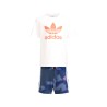 Adidas Short Tee Set Completo Mezzamanica Bimbo Ragazzo Sportivo Ginnastica Estate