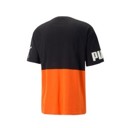 Puma Power Colorblack T-Shirt Uomo Ragazzo Mezza Manica Corta Cotone Girocollo