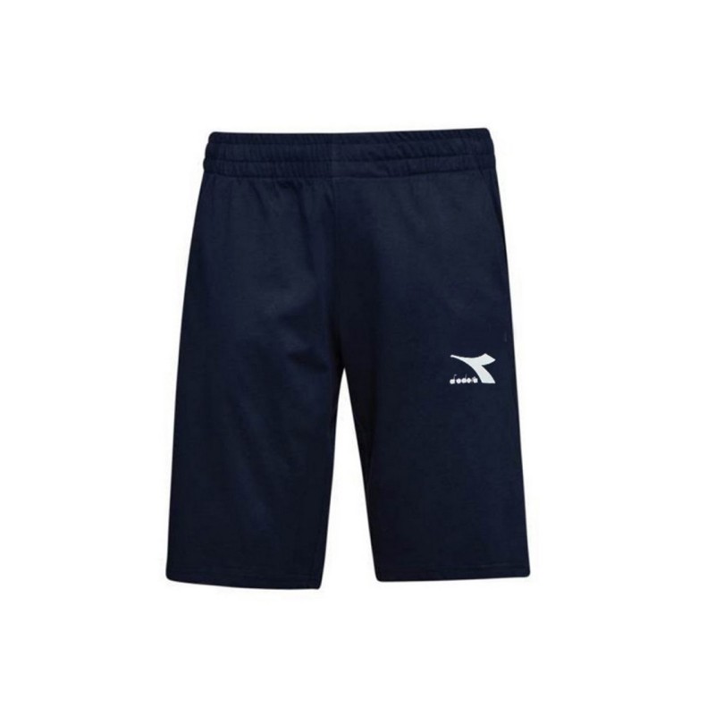 Diadora Bermuda Pantaloncini Corti Uomo Ragazzo 100% Cotone Spotivo Ginnastica Running Core