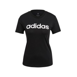 Adidas W Lin T-Shirts  Donna Ragazza Maglia Estate Sportiva Cotone Ginnastica Mezzamanica