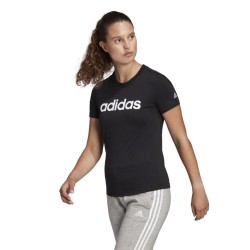 Adidas W Lin T-Shirts  Donna Ragazza Maglia Estate Sportiva Cotone Ginnastica Mezzamanica