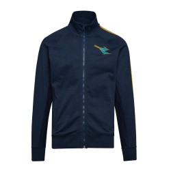 Diadora Felpa Full Zip 100% Cotone Uomo Sportiva