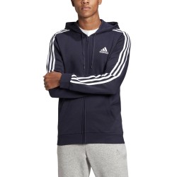 Adidas Felpa Cappuccio Zip Intera Uomo Ragazzo Sportiva Ginnastica Cotone