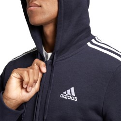 Adidas Felpa Cappuccio Zip Intera Uomo Ragazzo Sportiva Ginnastica Cotone