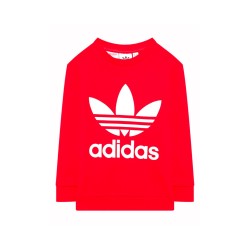 Adidas Crew Set Tuta Girocollo Bimbo Bimba Ginnastica Completo Felpa Cotone Sportivo