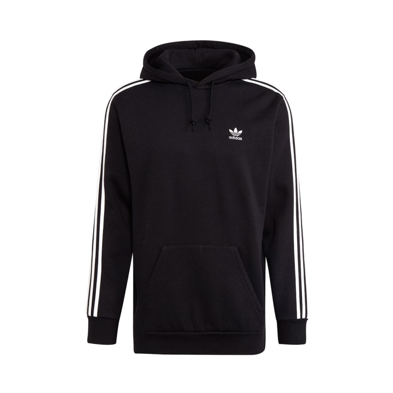 Adidas 3-Stripes Hoody Felpa Cappuccio Uomo Ragazzo Sportiva Ginnastica Cotone