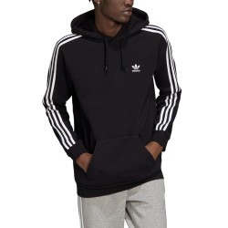 Adidas 3-Stripes Hoody Felpa Cappuccio Uomo Ragazzo Sportiva Ginnastica Cotone