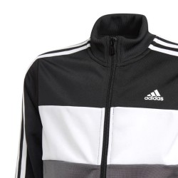 Adidas Tuta Zip Intera Bimbo Ragazzo Acetata Sportiva Palestra Ginnastica Running Corsa