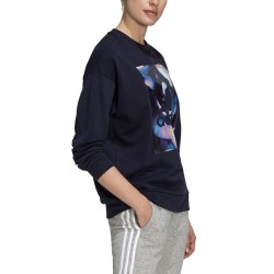 Adidas Felpa Cappuccio Donna Ragazza Sportiva Ginnastica Cotone