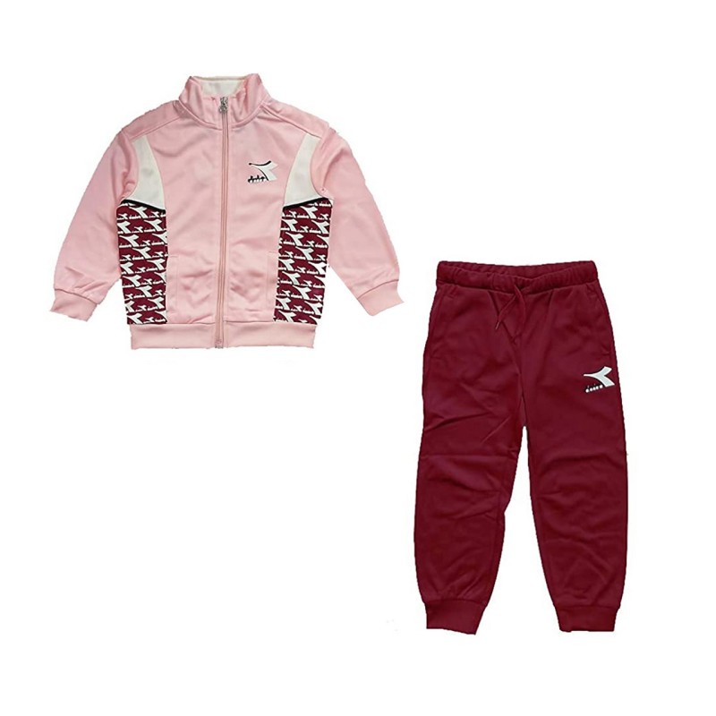 Diadora Light Tracksuit Cubic Tuta Completa Acetata Ragazza Bimba Sportivo Ginnastica