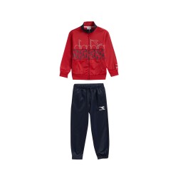 Diadora Tracksuit Hoopla Tuta Completa Zip Intera Bimbo Ragazzo Acetato Sportiva Ginnastica