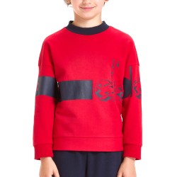 Diadora Sweatshirt Crew Hoopla Felpa Girocollo Bimbo Ragazzo Cotone Sportiva Ginnastica