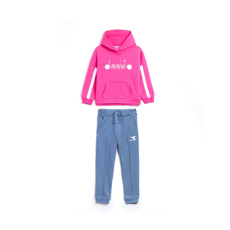 Diadora Tracksuit Twinkle Tuta Completa Cappuccio Bimba Ragazza Sportiva Ginnastica Cotone