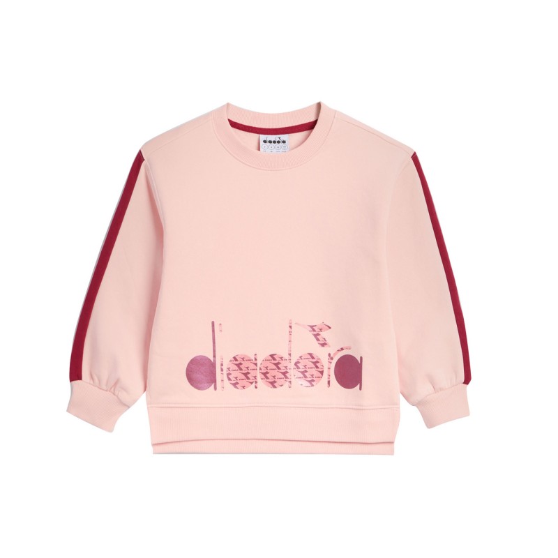 Diadora Sweatshirt Crew Twinkle Felpa Girocollo Bimba Ragazza Cotone Sportiva Ginnastica