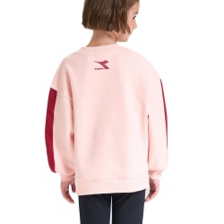 Diadora Sweatshirt Crew Twinkle Felpa Girocollo Bimba Ragazza Cotone Sportiva Ginnastica