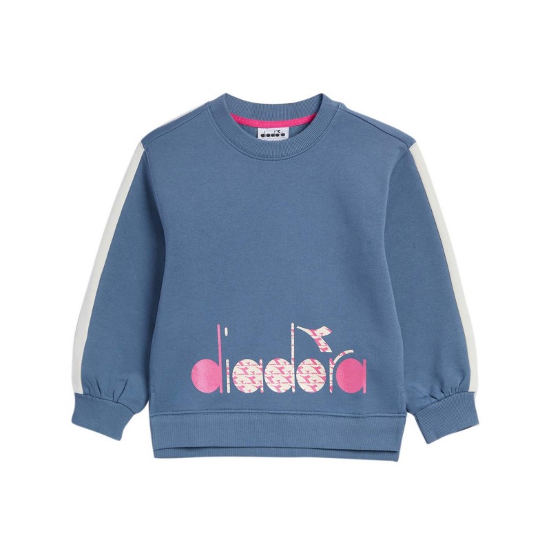 Diadora Sweatshirt Crew Twinkle Felpa Girocollo Bimba Ragazza Cotone Sportiva Ginnastica