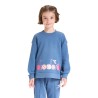 Diadora Sweatshirt Crew Twinkle Felpa Girocollo Bimba Ragazza Cotone Sportiva Ginnastica