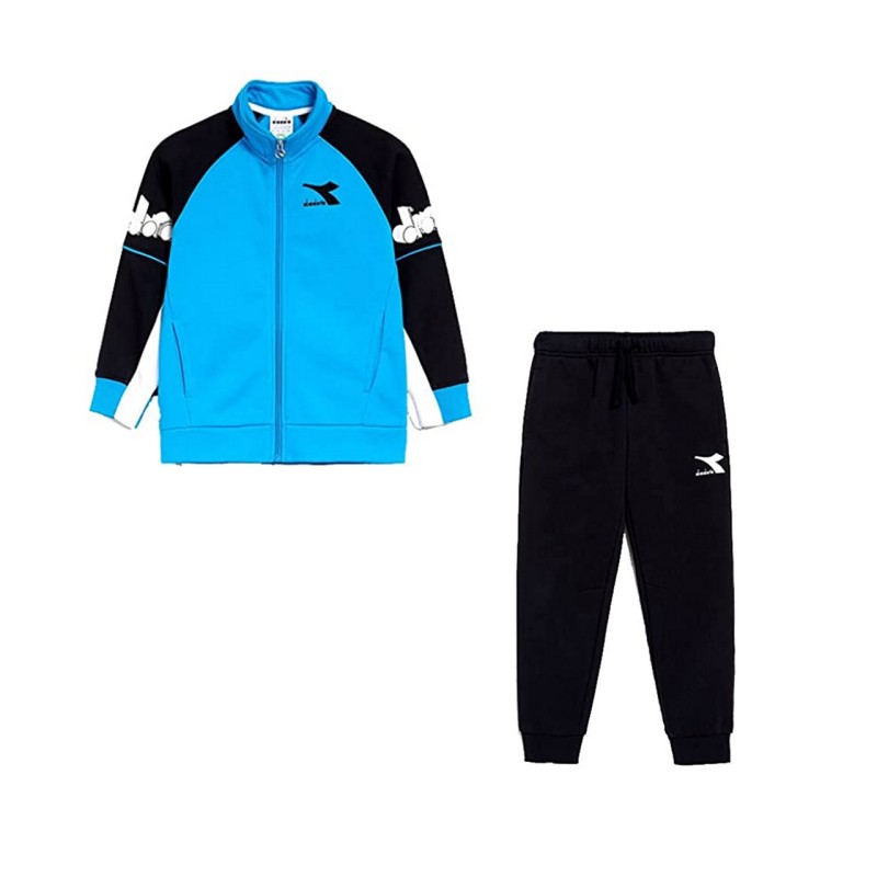 Diadora Tracksuit Cubic Tuta Completa Felpa Ragazzo Bimbo Cotone Sportivo Ginnastica