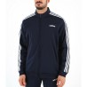 Adidas Tric Felpa Zip Intera Acetata Uomo Ragazzo Sportiva Ginnastica