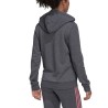 Adidas Felpa Cappuccio Zip Intera Donna Ragazza Sportiva Ginnastica Cotone