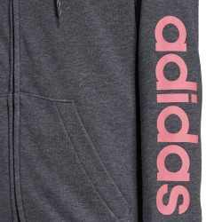 Adidas Felpa Cappuccio Zip Intera Donna Ragazza Sportiva Ginnastica Cotone