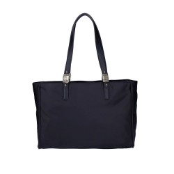 Borsa Love Moschino Donna Ragazza shopper in nylon nero con doppio manico lungo a spalla