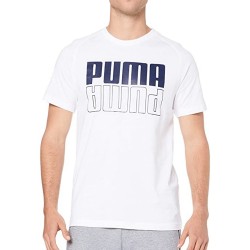 Puma T-shirt Maglia Uomo Ragazzo Mezza Manica corta Sportiva Ginnastica Cotone Estate