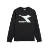 Diadora Sweatshirt Crew Logo Chomia Felpa Girocollo Cotone Uomo Sportiva Ginnastica