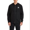 Diadora Hoodie FZ Core Felpa Zip Intera Cappuccio Uomo Cotone Sportiva Ginnastica