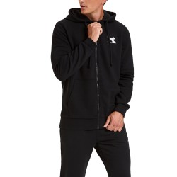 Diadora Hoodie FZ Core Felpa Zip Intera Cappuccio Uomo Cotone Sportiva Ginnastica