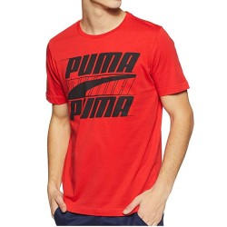 Puma T-shirt Maglia Uomo Ragazzo Mezza Manica corta Sportiva Ginnastica Cotone Estate