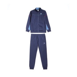 Diadora Traksuit Core Tuta Completa Zip Intera Felpa Uomo Cotone Sportiva Ginnastica